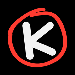 Worth a Know logo, a white K circled in red